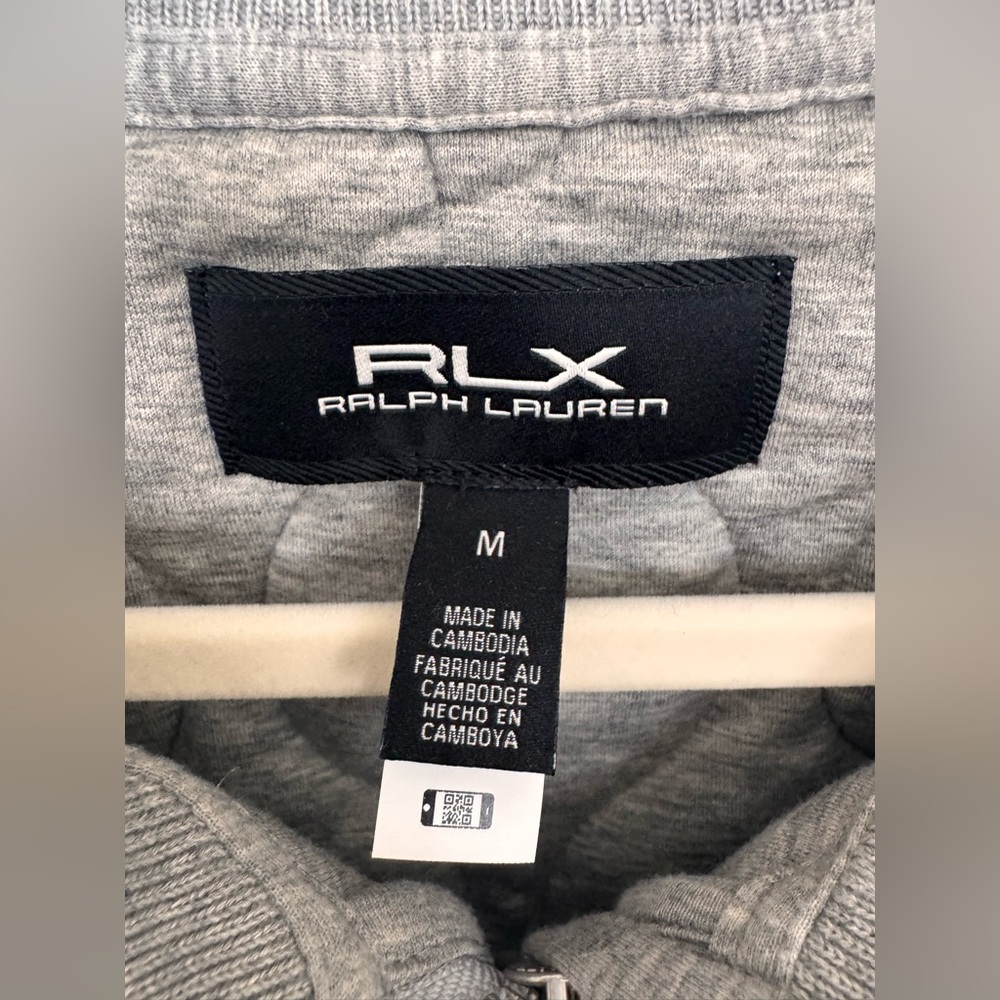 Ralph Lauren Sport RLX Gray Quilted Zip Pullover - Picture 5 of 7